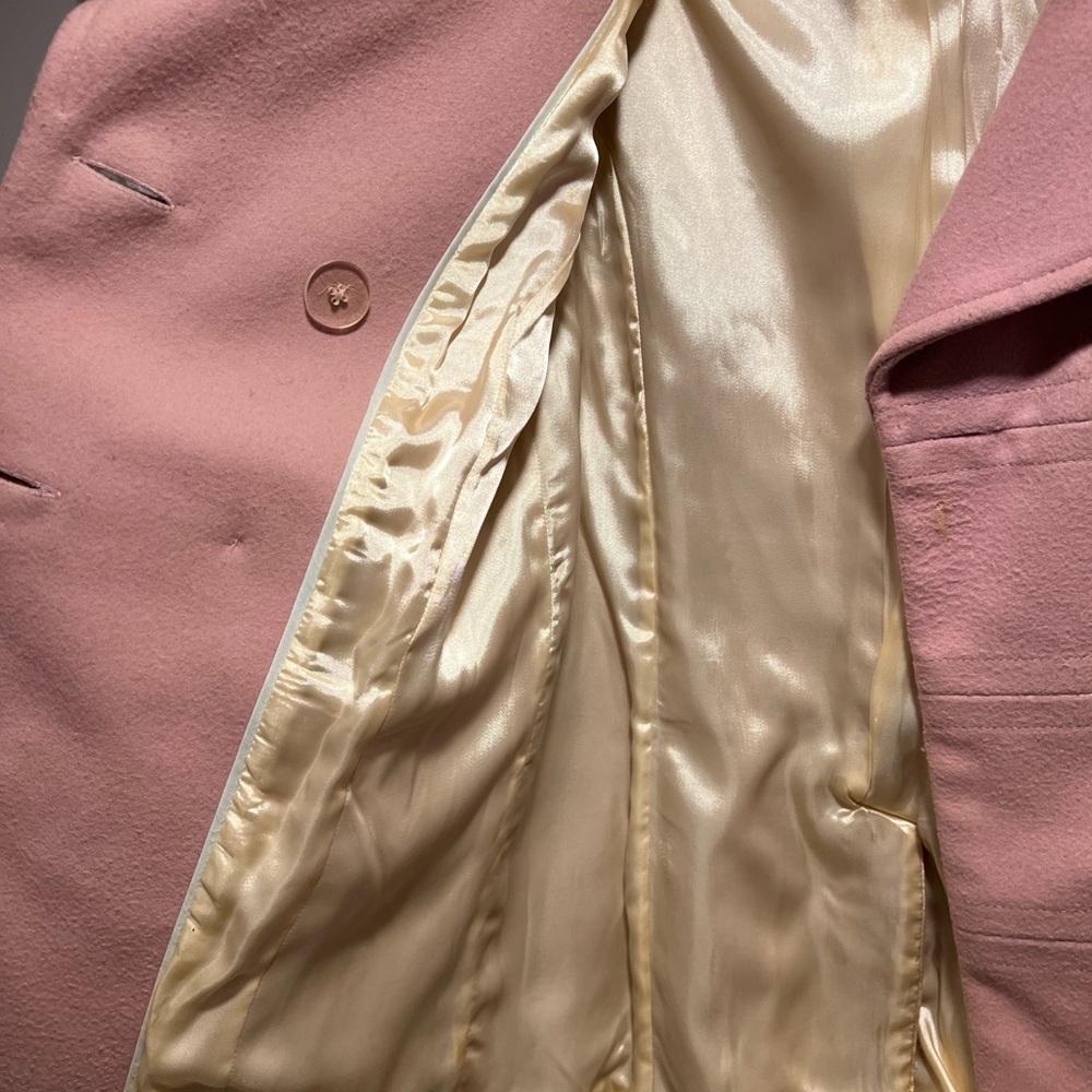 GAP Women’s Pink Pea Coat, Size small - Picture 6 of 11